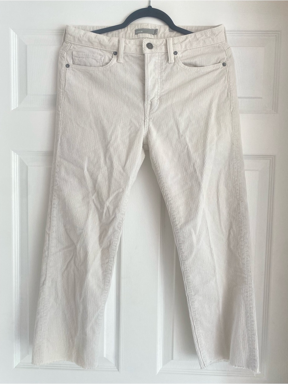 Vince Cream Corduroy Straight Pants